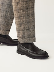 rjava - Usnjeni mokasini tumbled Saddle - Slika 1 iz 7