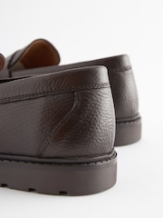 rjava - Usnjeni mokasini tumbled Saddle - Slika 5 iz 7