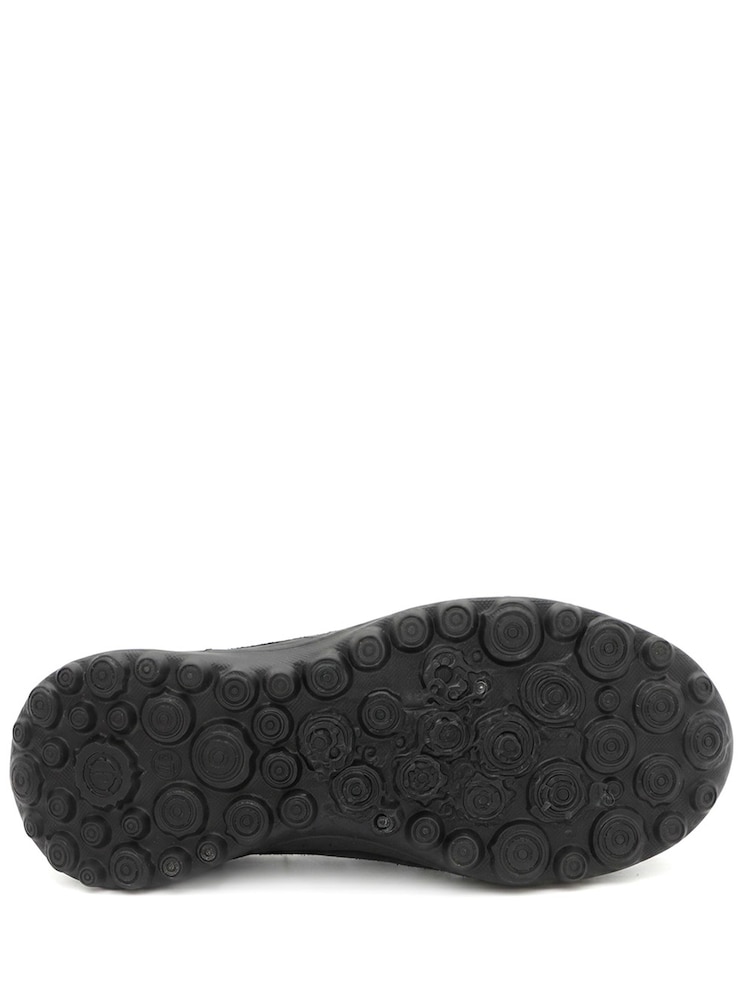 Pavers Black Leather Memory Foam Slip On Trainers - Image 6 of 6 Pavers Black Leather Memory Foam Slip On Trainers - Image 6 of 6