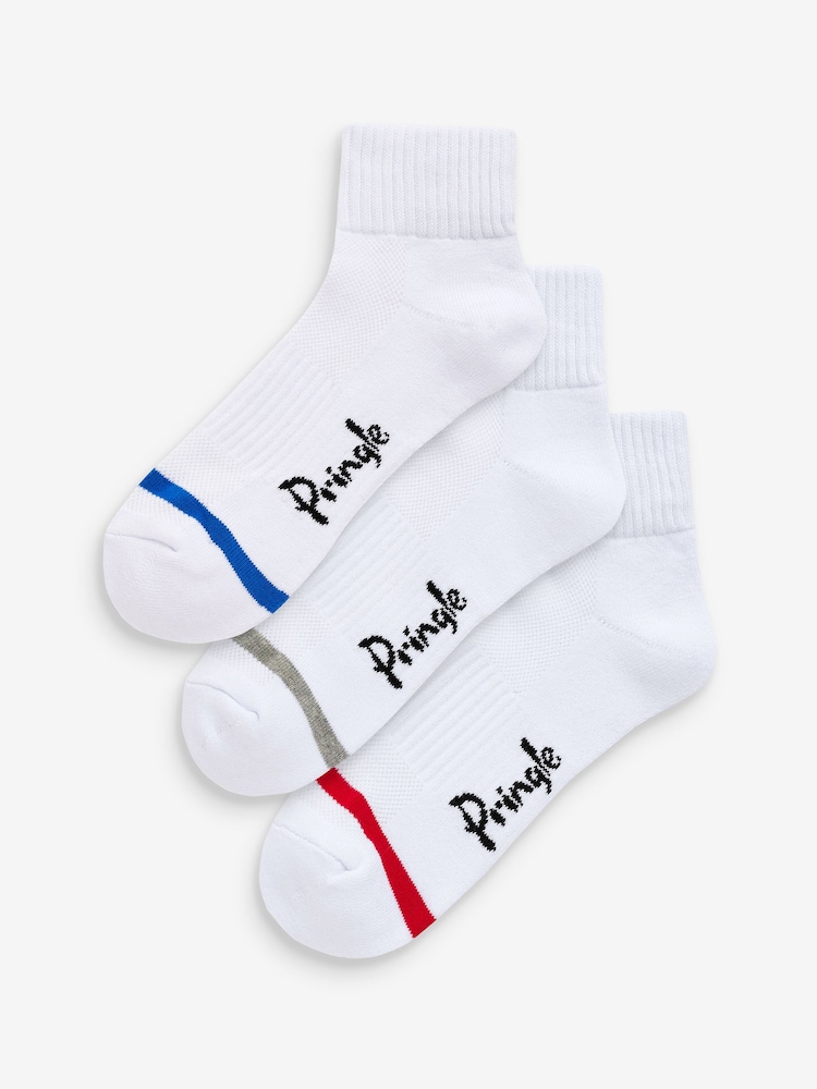 Pringle White Sporting Ankle Socks - Image 1 of 9