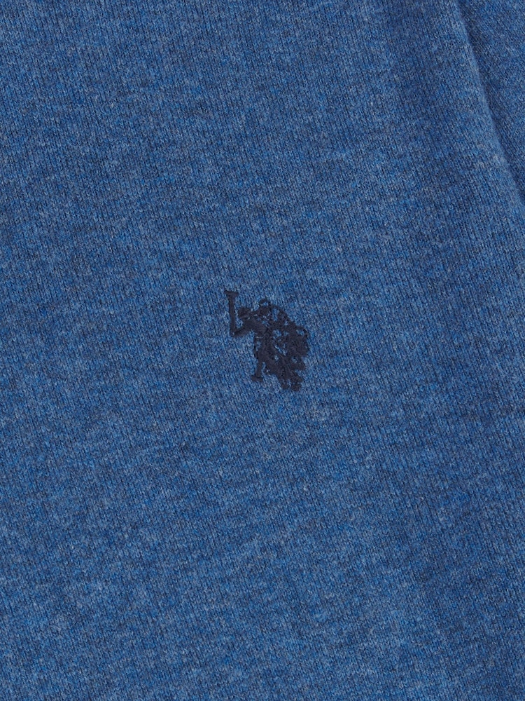 U.S. Polo Assn. Light Blue Mens Cotton Crew Neck Jumper - Image 8 of 8