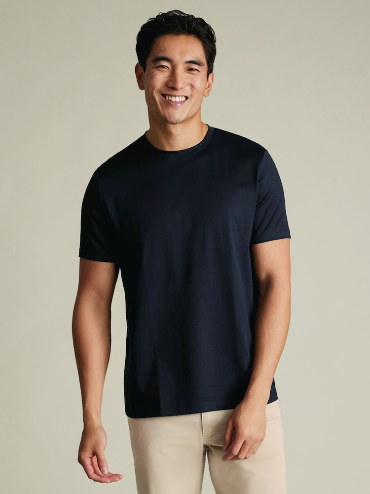 Charles Tyrwhitt Blue Short Sleeve T-Shirt - Image 1 of 6