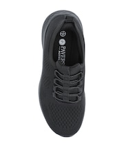 Negro - Zapatillas deportivas Pavers Corte ancho Easy Step In con cordones elásticos - Imagen 5 de 6