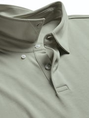 Charles Tyrwhitt Green Short Sleeve Jersey Polo Shirt - Image 5 of 6