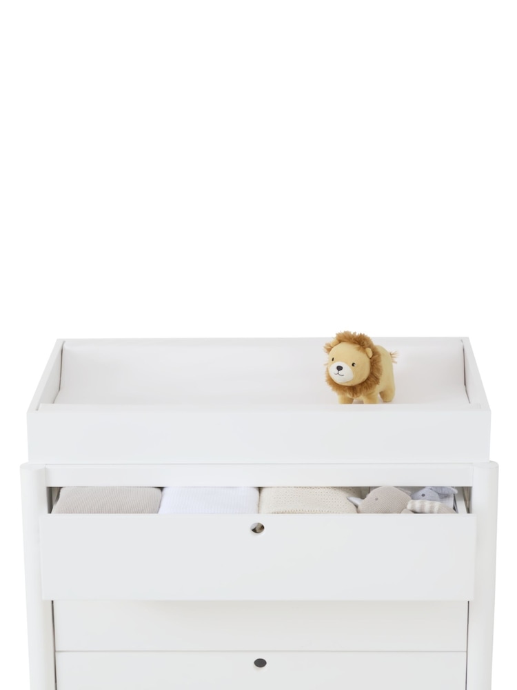 Gaia Baby Natural Ash White Eos Nursery Dresser Changer - Image 6 of 6