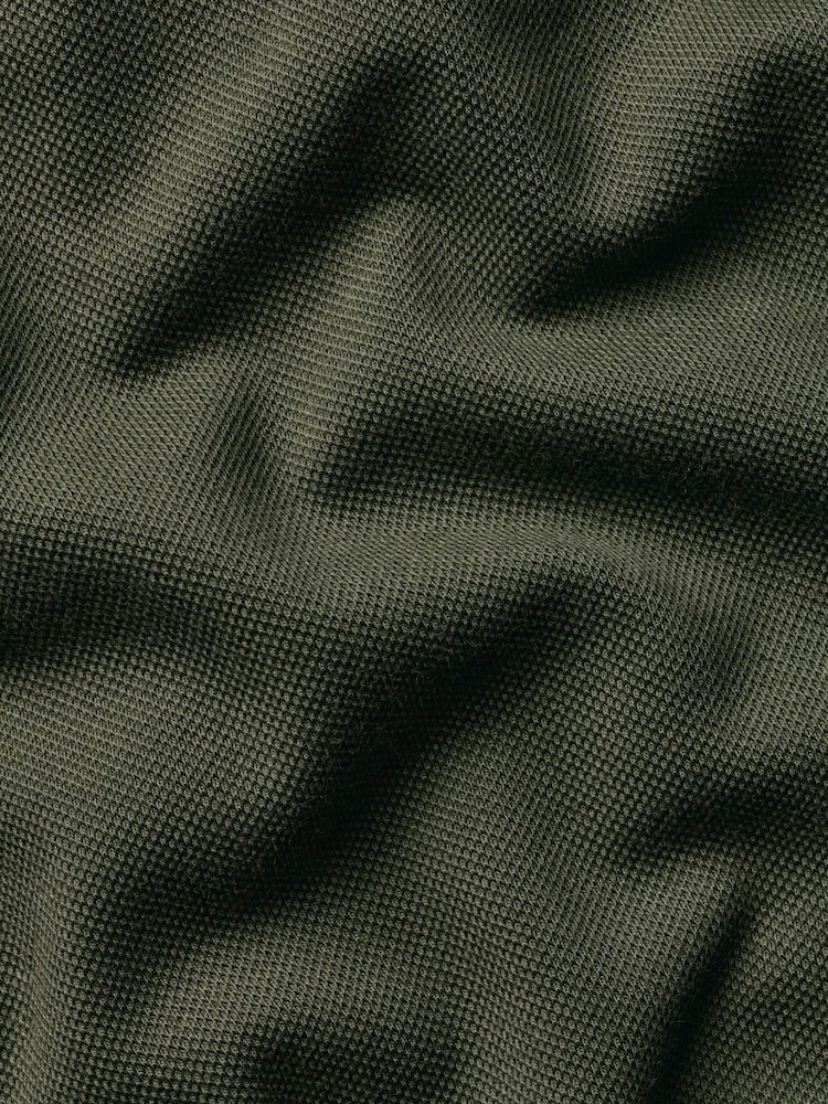 Charles Tyrwhitt Green Short Sleeve Cotton Stretch Pique Polo Shirt - Image 6 of 6