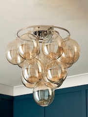 Visconte by BHS Champagne Gold Maiori 3 Light Flush Ceiling Light - Image 2 of 4