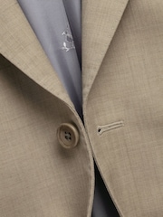 Charles Tyrwhitt Natural Ultimate Suit Jacket - Image 6 of 6