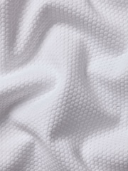 Charles Tyrwhitt White Popcorn Textured Polo Shirt - Image 5 of 5