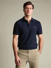 Charles Tyrwhitt Blue RFU Cotton Polo Shirt - Image 1 of 5