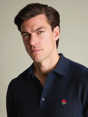 Charles Tyrwhitt Blue RFU Cotton Polo Shirt - Image 2 of 5