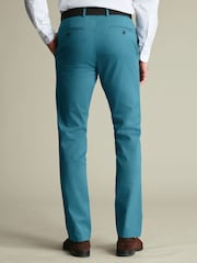Charles Tyrwhitt Green Ultimate Non-Iron Chino Trousers - Image 2 of 6