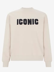 Mint Velvet Cream Slogan Sweatshirt - Image 3 of 4
