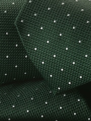 Corbata de seda resistente a las manchas de lunares de Charles Tyrwhitt - Imagen 2 de 2