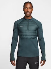 Nike Dark Green Therma-FIT Academy Half Zip Training Top - Image 1 of 3