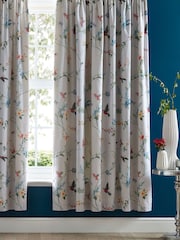 D&D Grey 100% Cotton Mansfield Pencil Pleat Curtains - Image 1 of 1