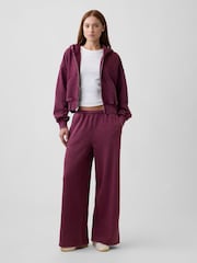 Μπορντό - Gap Vintage Soft Wedge Zip Hoodie - Εικόνα 3 του 4