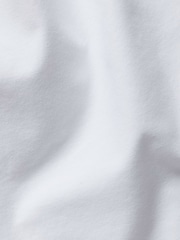 Charles Tyrwhitt White Plain Short Sleeve Button-down Stretch Washed Oxford Shirt - Image 7 of 8