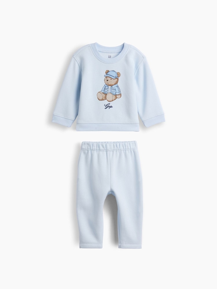 Gap Vintage Soft Brannan Bear Sweat Set (0-24mths) - 1 paveikslėlis iš 3 Gap Vintage Soft Brannan Bear Sweat Set (0-24mths) - 1 paveikslėlis iš 3