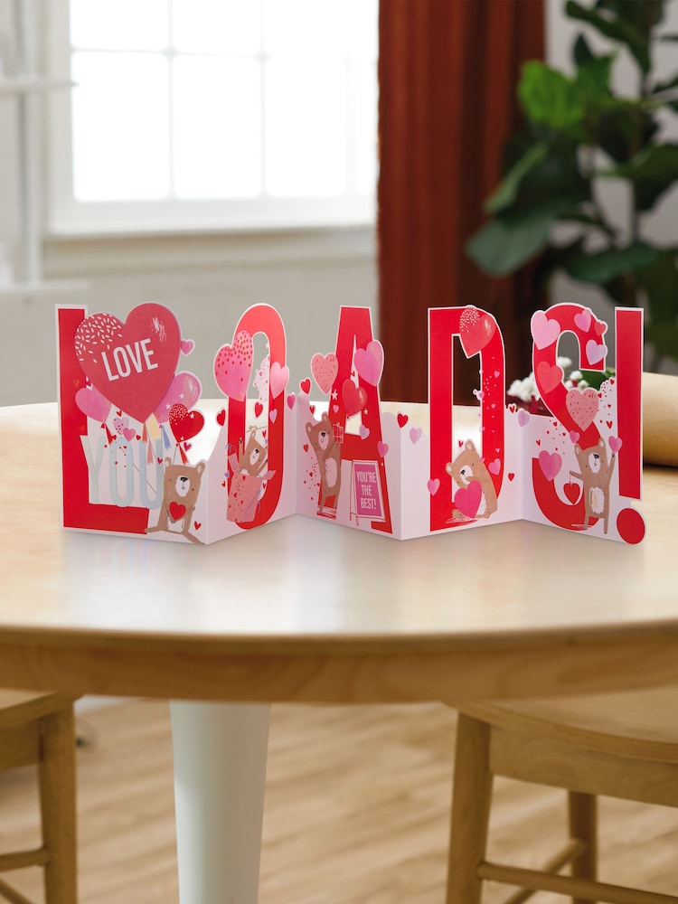 Hallmark Red Pull-Out Valentine's Day Card for One I Love - Image 1 of 4
