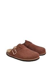 Celtic & Co. Suede Welt Detail Clogs - Bild 3 von 6