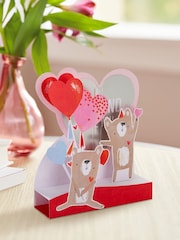 Hallmark Red Cute Bears 3D Valentine's Day Card for Husband - Image 1 of 4