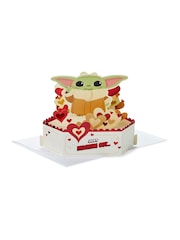 Hallmark Green  White Star Wars Grogu 3D Pop-Up Valentine's Day Card - Image 2 of 4