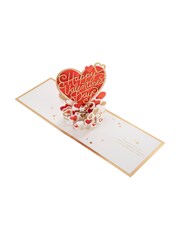 Hallmark White Red Heart Paper Wonder 3D Pop-Up Valentine's Day Card - Image 3 of 4
