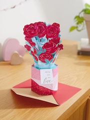 Hallmark Red Rose Bouquet Valentine's Day Card for One I Love - Image 1 of 4