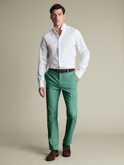 Charles Tyrwhitt Green Ultimate Non-Iron Chino Trousers - Image 3 of 6