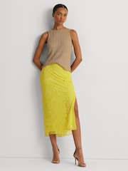 Lauren Ralph Lauren Galayce Ärmelloser Rippstrickpullunder aus Leinen, Braun - Bild 4 von 9