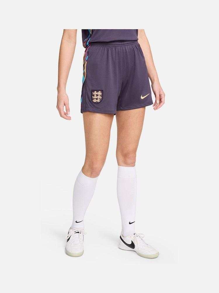 Nike Purple England Stadium Away Football Shorts - Image 1 of 7