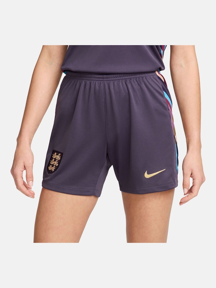 Nike Purple England Stadium Away Football Shorts - Image 2 of 7