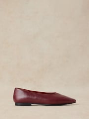 White Stuff Red Pointed Ballerinas - Image 1 of 4