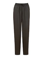 Yumi Black Satin Relaxed Trousers - Image 5 of 5