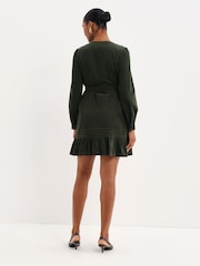 Finery Marianne Corduroy Tie Waist Short Dress - صورة 5 من 5