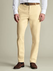 Charles Tyrwhitt Yellow Ultimate Non-Iron Chino Trousers - Image 1 of 7