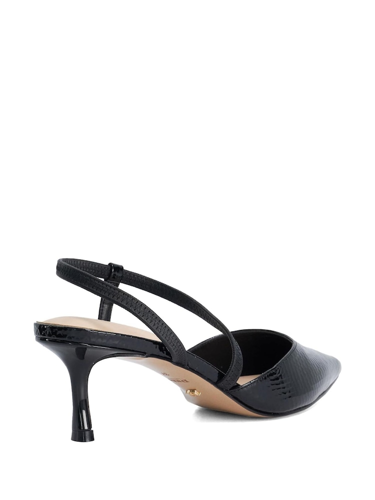 Dune London Black Charming Court Shoes - Image 2 of 5