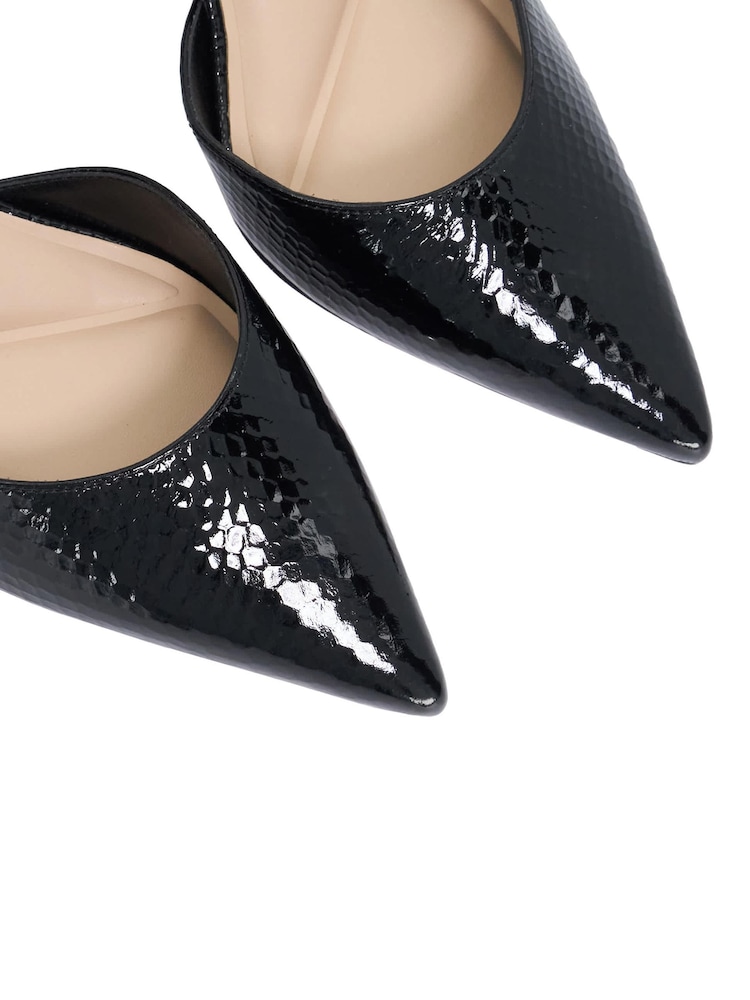 Dune London Black Charming Court Shoes - Image 5 of 5