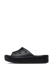 Crocs Black Classic Platform Slide Sandals - Image 2 of 7