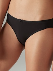 Black Bikini Microfibre Knickers 5 Pack - Image 4 of 5