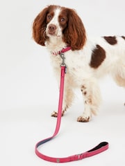 Joules Pink Leather Dog Lead - Image 1 of 3