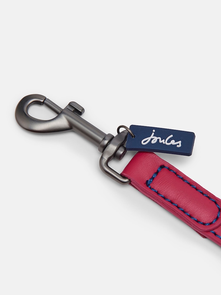 Joules Pink Leather Dog Lead - Image 3 of 3