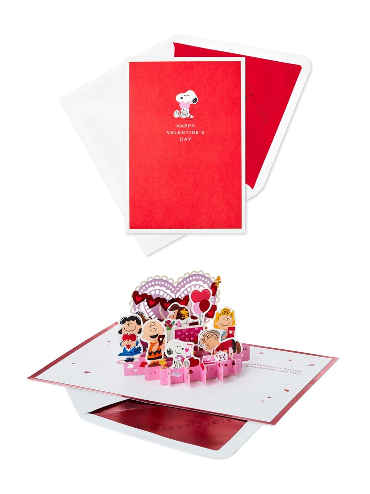 Hallmark Multicoloured Peanuts Paper Wonder Pop-Up Valentine's Day Card - Image 2 of 4