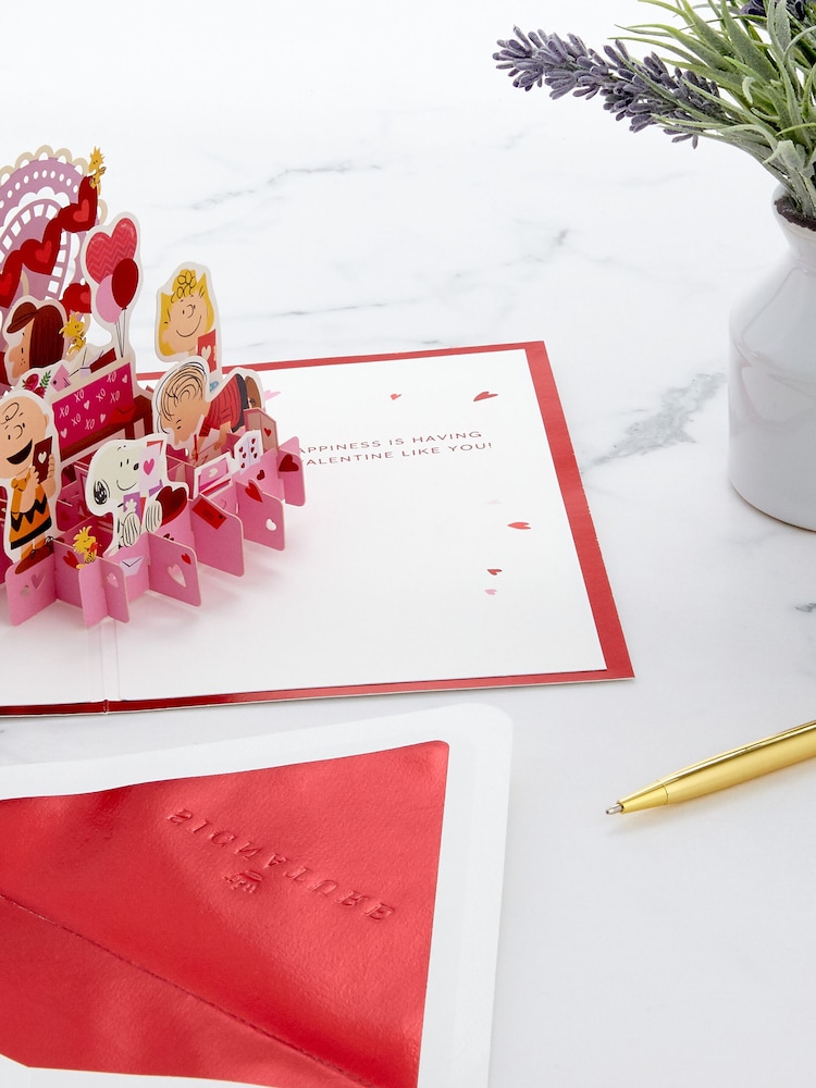 Hallmark Multicoloured Peanuts Paper Wonder Pop-Up Valentine's Day Card - Image 4 of 4