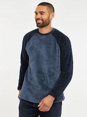 Threadbare Blue Borg Pyjamas Set - Image 3 of 4