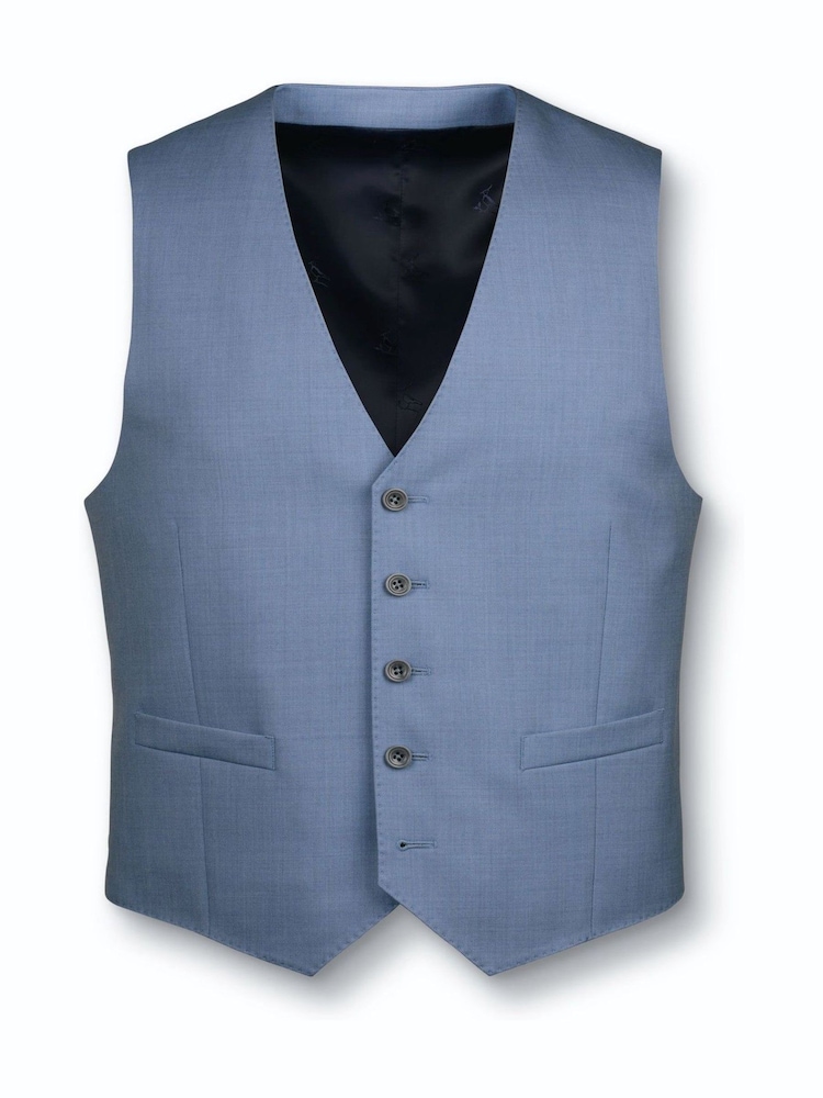 Charles Tyrwhitt Blue Ultimate Suit Waistcoat - Image 2 of 2
