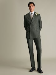Charles Tyrwhitt Green Ultimate Suit Jacket - Image 3 of 6