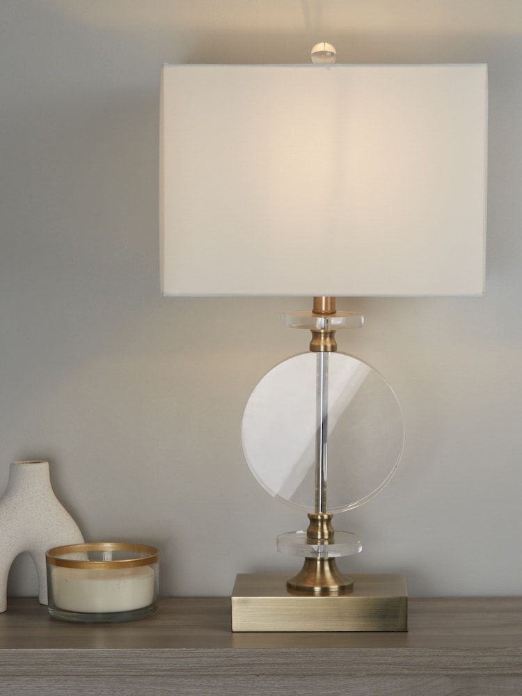 Searchlight Antique Brass Hornbeam Table Lamp - Image 1 of 4
