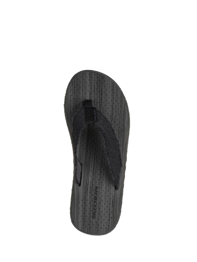 Skechers Black Mens Tantric Fritz Sandals - Image 3 of 4